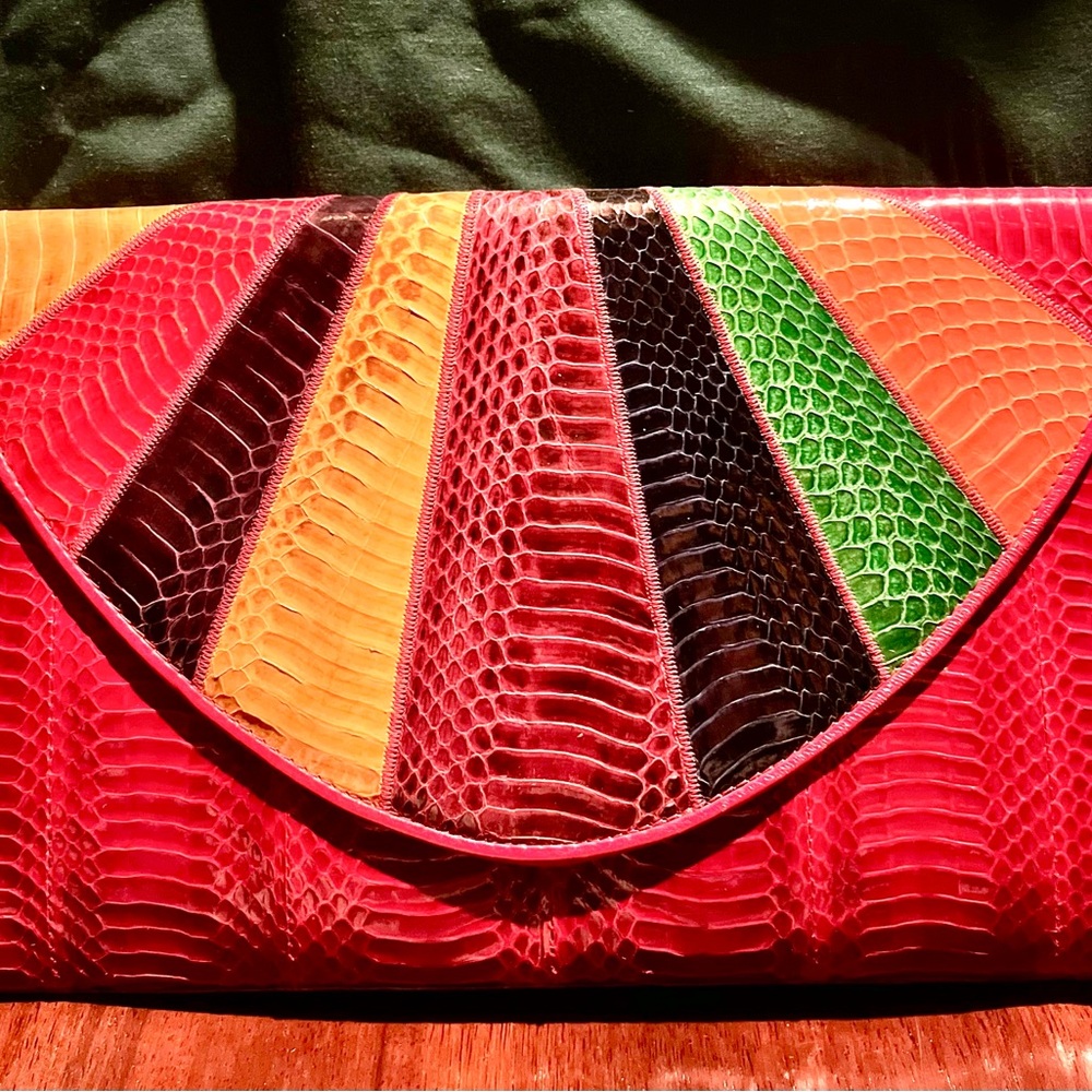 Multicolor Clutch Bag